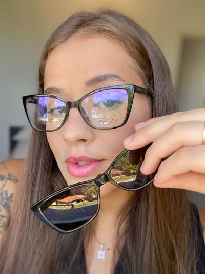 Óculos de Grau Feminino Modelo Ingrid | Anni Felici (Clip-on)