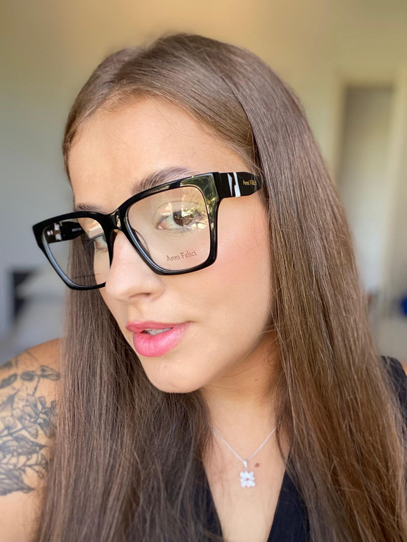 Óculos de Grau Feminino Modelo Renata | Anni Felici (Clip-on)
