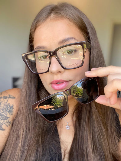 Óculos de Grau Feminino Modelo Lais | Anni Felici (Clip-on)