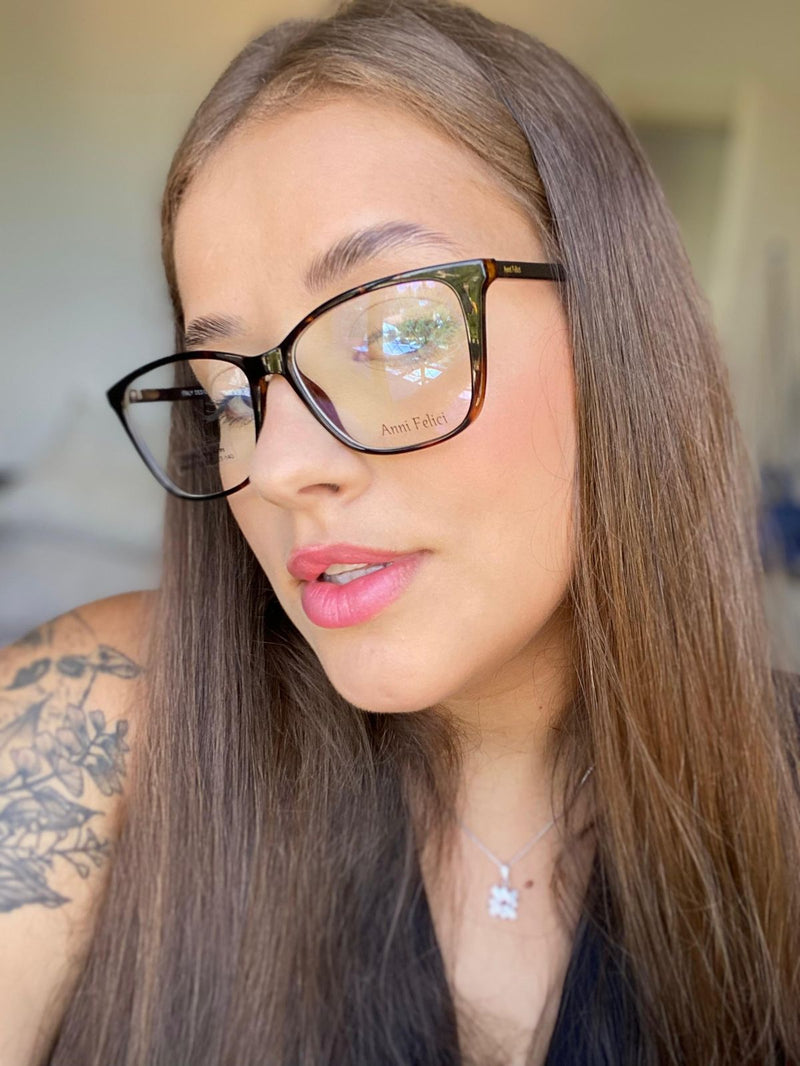 Óculos de Grau Feminino Modelo Janaína | Anni Felici (Clip-on)