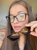 Óculos de Grau Feminino Modelo Janaína | Anni Felici (Clip-on)